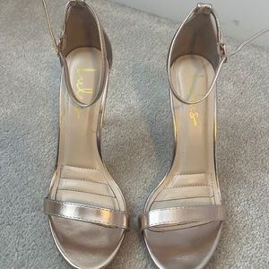 Lulus rose gold heels - size 8 1/2